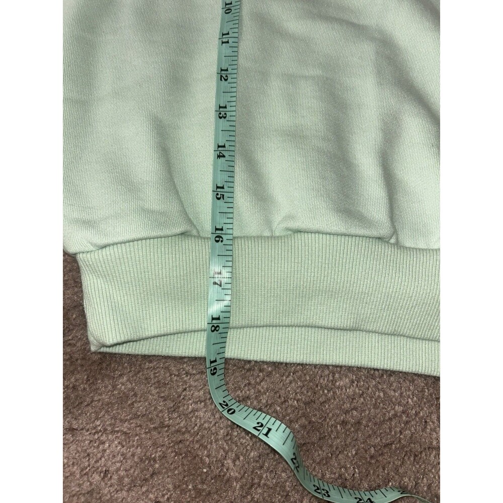 Alo Yoga Accolade Cropped Crewneck Sweatshirt Spearmint Medium - Picture 6 of 8